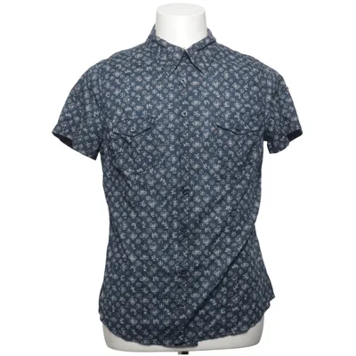 Short sleeve shirt (Blue, White) from L.O.G.G by H&M Cotton