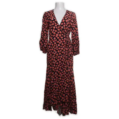 Omlottklänning (Svart, Röd) från Ganni Viskos