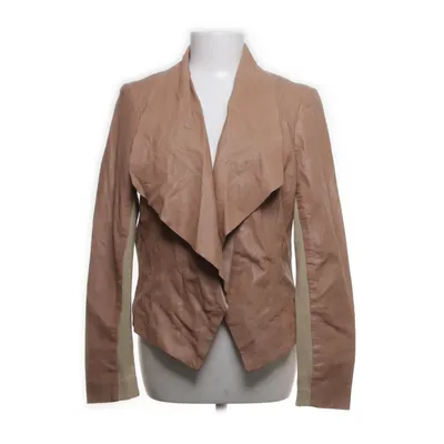 Läderjacka (Beige) från Transmission Polyester, Skinn