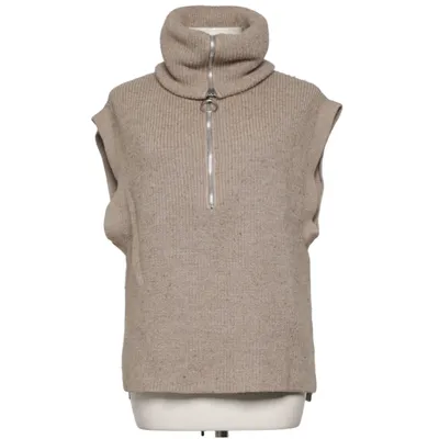 Slipover (Beige) från Second Female Akryl, Merinoull