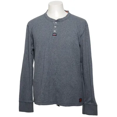 Henley shirt (Gray) from Superdry Cotton