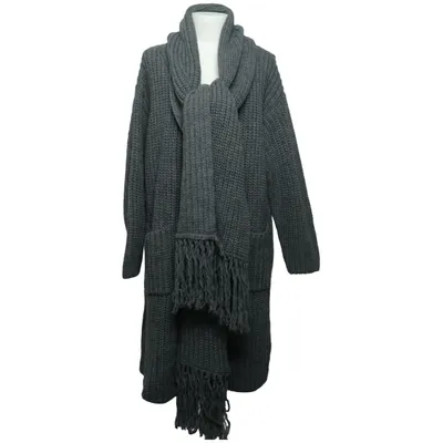 Cardigan (Gray) from Vicolo Acrylic, Alpaca wool, Viscose