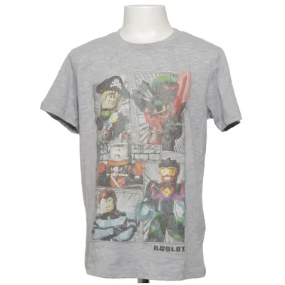 T-shirt (Grå, Flerfärgad) från Roblox Bomull, Polyester
