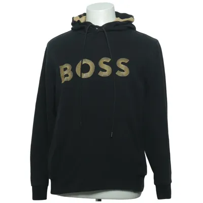 Hættetrøje (Sort, Guld) fra Hugo Boss Bomuld, Polyester