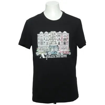 T-shirt (Black) from Aquascutum Cotton, Elastane