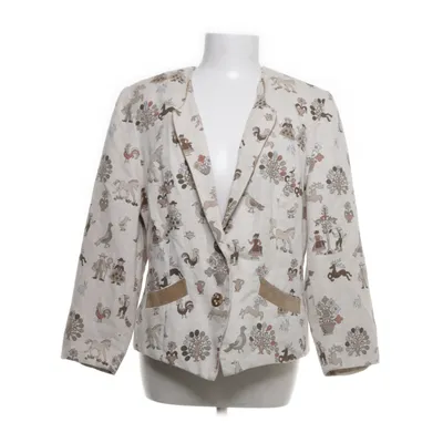 Blazer (Beige, Multicolored) from Meico Linen