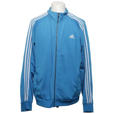 Træningsjakke (Blå, Hvid) fra Adidas Genanvendt polyester