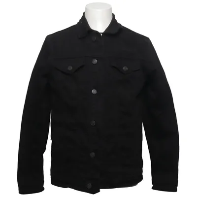 Veste en jean (Noir) de H&M Élasthane, Coton biologique