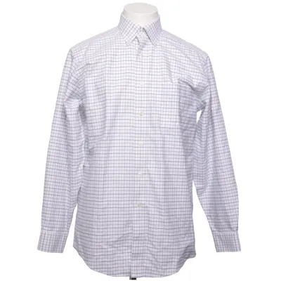 Buttondownskjorte (Hvid, Blå) fra L.L. Bean Bomuld