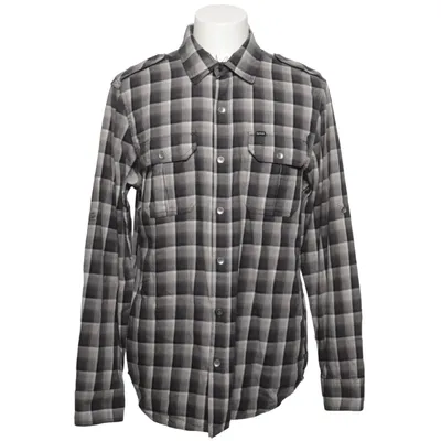 Flannel skjorte (Grå, Hvid) fra Hurley Bomuld