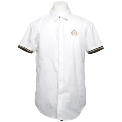 Short sleeve shirt (White) from SikSilk Cotton, Elastane