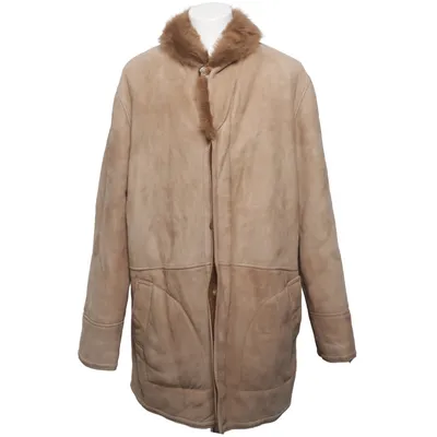 Shearling jas (Beige) van Shearling