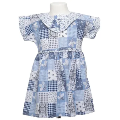 Robe (Bleu, Blanc) de Dolly Coton