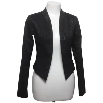 Blazer (Zwart) van Oodji Elastaan, Imitatieleer, Polyester
