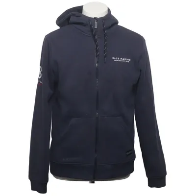 Sweat à capuche (Bleu) de Race Marine Coton, Polyester
