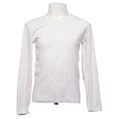 T-shirt à manches longues (Blanc, Rose) de Holly's Coton