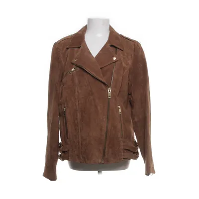 Läderjacka (Brun) från Suzanna Polyester, Skinn