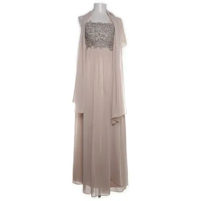 Evening gown (Beige, Green) from Dynasty Polyester