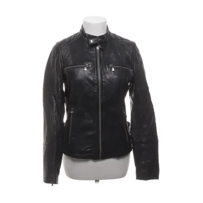 Veste en cuir (Noir) de Buffalo Cuir, Polyester, Laine
