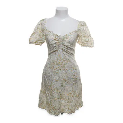 Klänning (Vit, Gul, Grön) från H&M Bomull, Linne