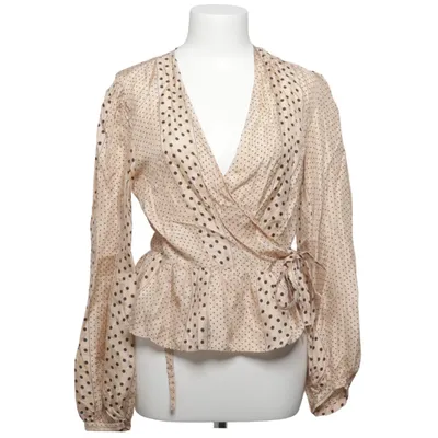 Blouse portefeuille (Beige, Noir) de Lovechild 1979 Soie