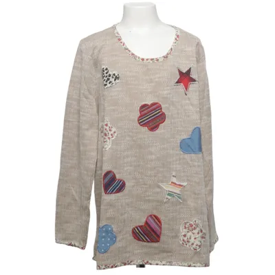 Sweater (Beige, Multicolored) from DaYou