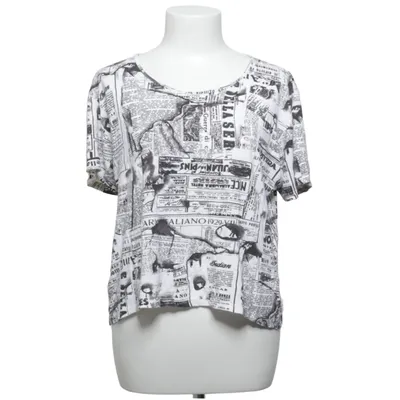 T-shirt (Wit, Zwart, Meerkleurig) van Cassani Elastaan, Viscose