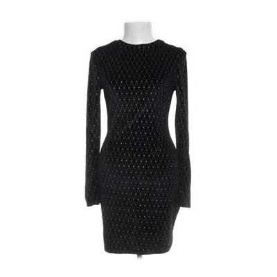 Klänning (Svart, Silverfärgad) från Boohoo Night Elastan, Polyester