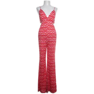 Maxi jurk (Roze, Meerkleurig) van FB Sister Elastaan, Polyester
