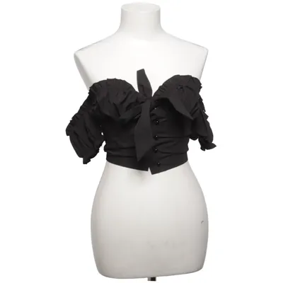 Crop top (Sort) fra PrettyLittleThing Bomuld, Polyester