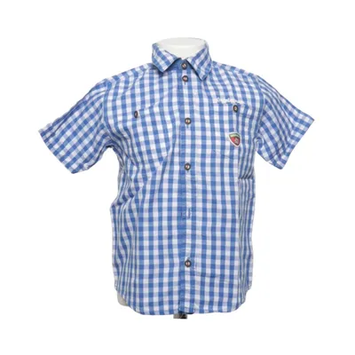 Chemise à manches courtes (Bleu, Blanc) de Bondi Coton