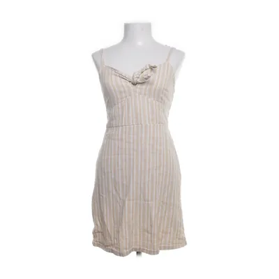 Kjole (Beige, Hvid) fra Hollister California Bomuld, Linned, Viscose