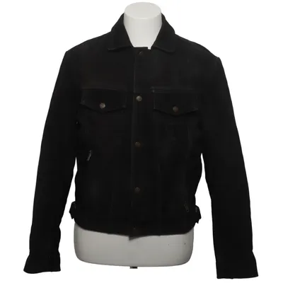 Lederjacke (Schwarz) von Highway 1 Baumwolle, Leder, Polyester