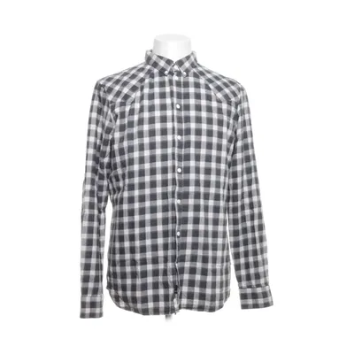 Buttondown-skjorta (Vit, Grå) från Gabba Bomull
