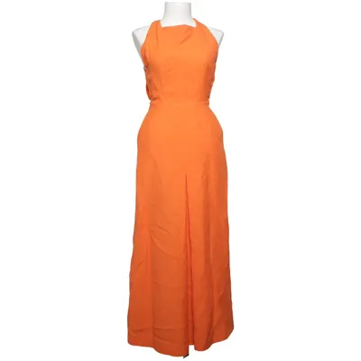 Maxi dress (Orange) from Massimo Dutti Cotton, Linen