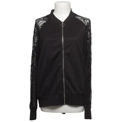 Bomberjakke (Sort) Elastan, Polyester