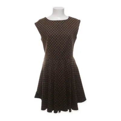 Jurk (Bruin, Zwart, Geel) van Kosmika Katoen, Elastaan, Polyester