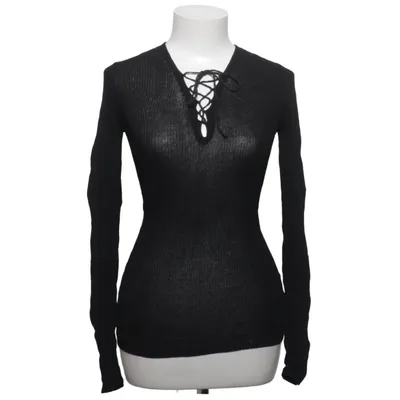 Top (Zwart) van Sandro Nylon, Zijde, Viscose