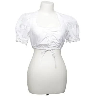 Dirndl blouse (Wit) van Country Line Katoen, Polyester