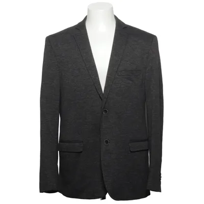 Blazer (Gray) from Finshley & Harding Elastane, Linen, Polyamide, Polyester, Viscose
