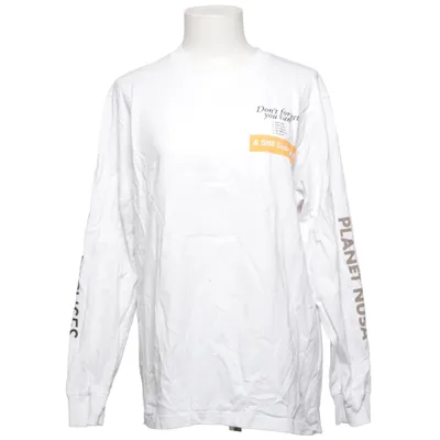 Langærmet t-shirt (Hvid) fra Planet NUSA Økologisk bomuld