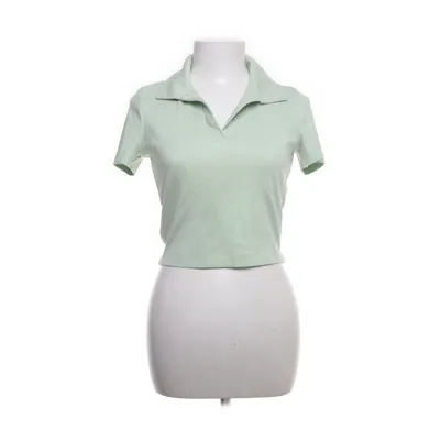 Crop top (Groen) van Uniqlo Katoen, Elastaan