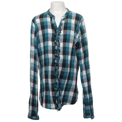 Chemise en flanelle (Bleu, Blanc, Noir) de Gatonegro Coton