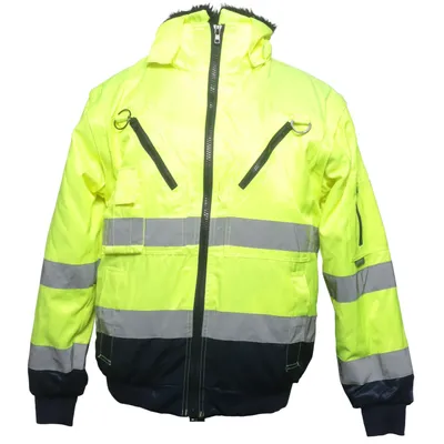 Veste réfléchissante (Jaune, Noir) de Portwest Coton, Polyester