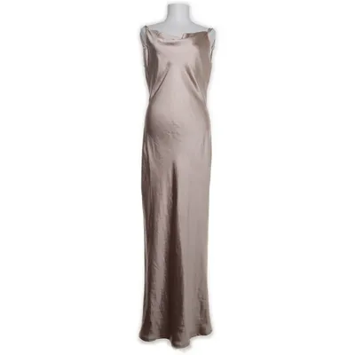 Maxi dress (Beige) from Boohoo Polyester