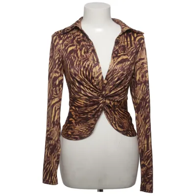 Blouse (Bruin, Goud) van Shein SXY Metallvezel, Polyester