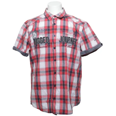 Chemise à manches courtes (Rouge, Blanc, Bleu) de Man's World Coton