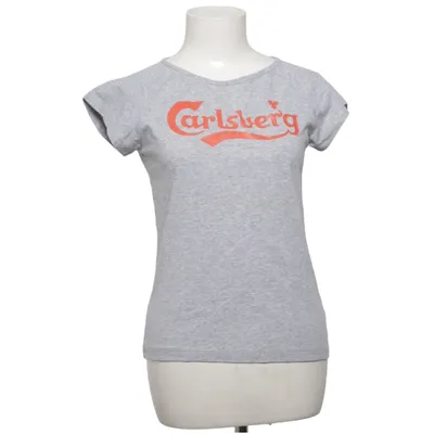 T-shirt (Grå, Röd) från Carlsberg Bomull, Elastan