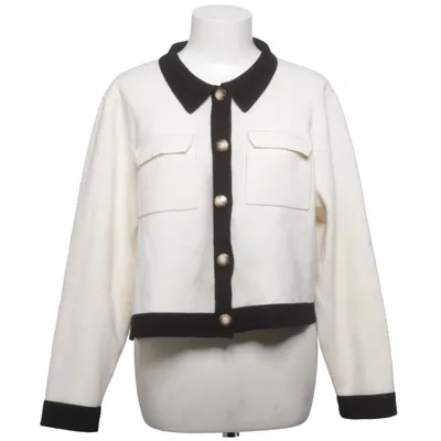 Cardigan (Wit, Zwart) van La Maille Sézane Merinowol