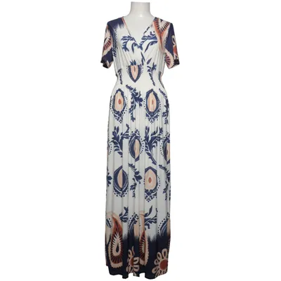 Maxikleid (Weiß, Blau, Braun) von Elissa Elasthan, Polyester